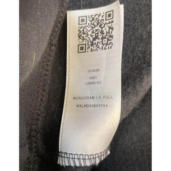 Mens True Reliion Black Gold Monogram Pullover Sweatshirt Large EUC Hoodie 7183 - Picture 12 of 13